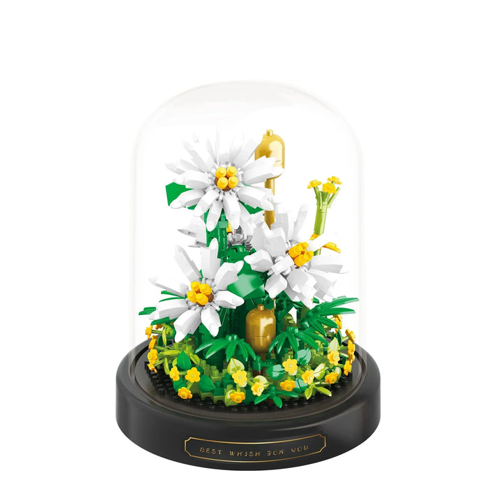 DIY Mikro Blumen Bausteine Set für kreative Bastelfreunde, Dekoration & Geschenkidee.