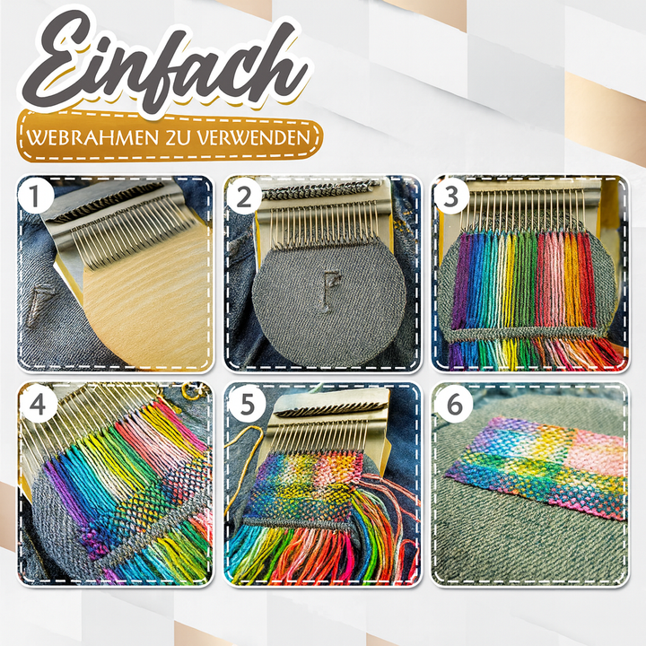 Unisex Reparatur-Webwerkzeug für Handarbeit; ideal zum Flicken von Löchern und Stärken von Stoffen.