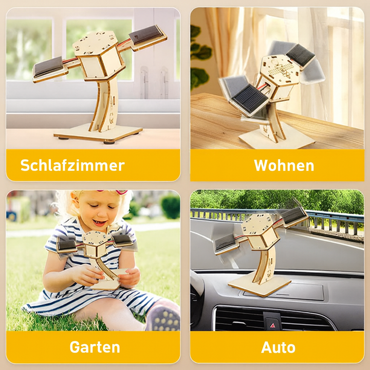 Umweltfreundlicher Holzbausatz: DIY Satellitenmodell als Kreativset & Experimentier-Set für alle Altersgruppen.