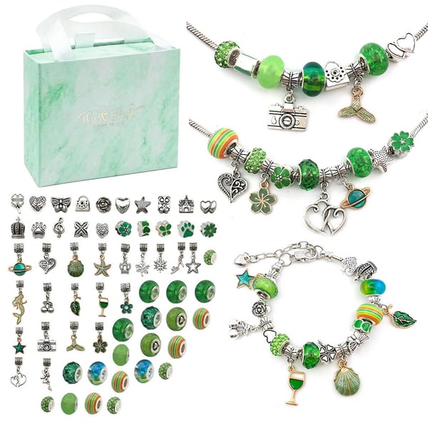 Bastelset für kreative Köpfe: Eigene Armbänder gestalten, ideal als Geschenk für Kinder.