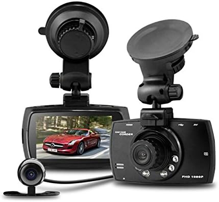 Doppellinsen Auto Dashcam G30 mit 2.7" LCD, Full HD 1080P für klare Fahrten.