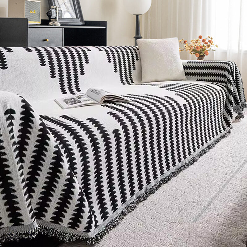 Kuscheliger Chenille Couchschutz, doppelseitig und ganzjährig. Ideal als Kratzschutz für Ihr Wohnzimmer.