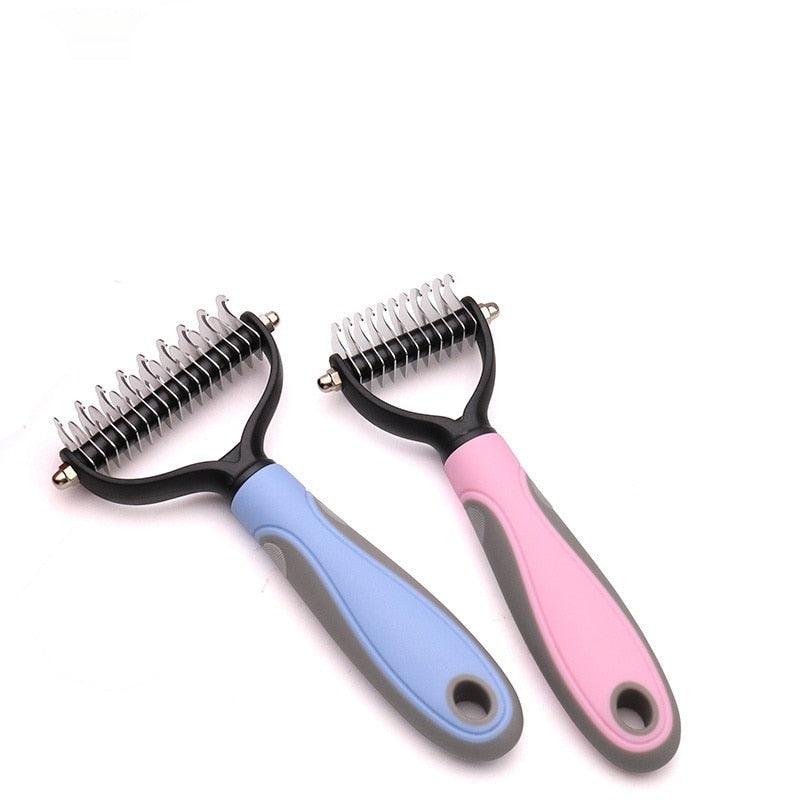 Doppelseitiger Entfilzungskamm SmoothGroom für Hunde & Katzen, ideal zur Fellpflege & Knotenentfernung.