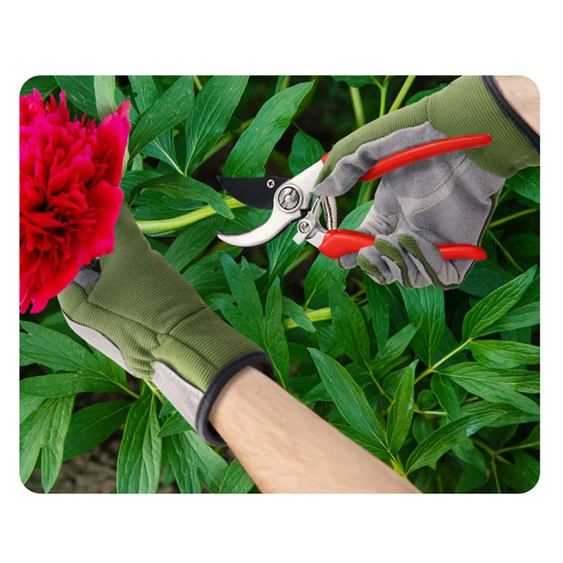 Effektive Rosenschutz-Gartenhandschuhe, extra lang, bieten sicheren Dornenschutz für Hände und Unterarme.