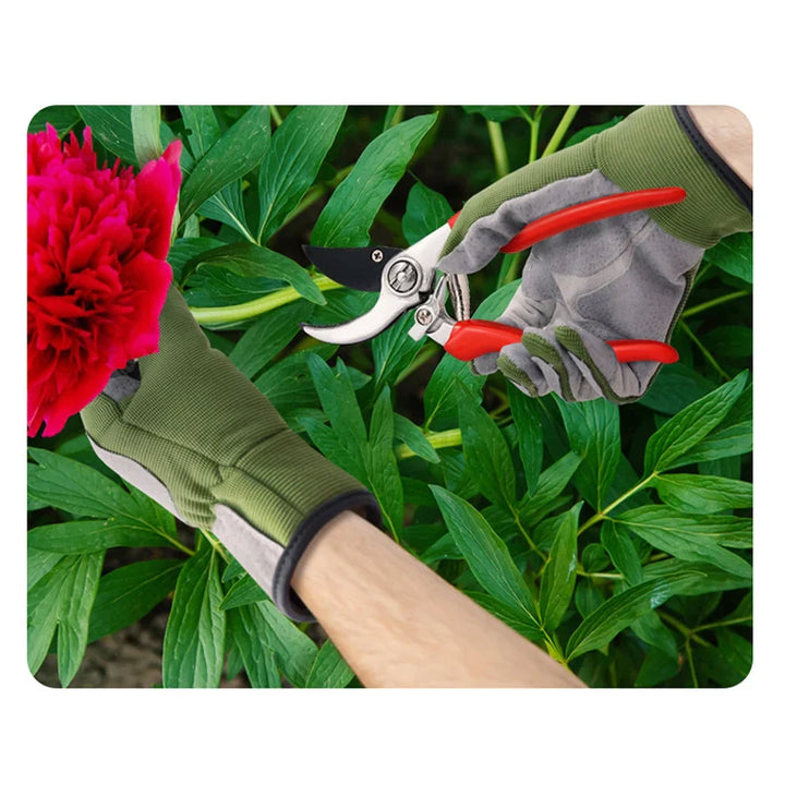 Effektive Rosenschutz-Gartenhandschuhe, extra lang, bieten sicheren Dornenschutz für Hände und Unterarme.