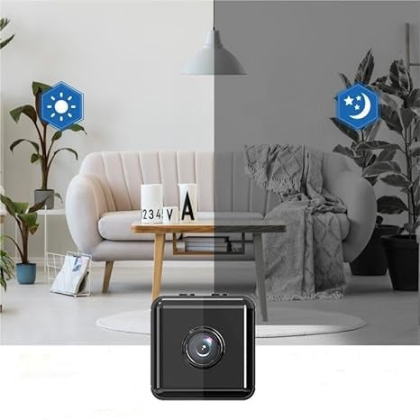 1080P Mini WiFi Kamera mit klarer Nachtsicht und Bewegungserkennung für zuverlässige Sicherheit.