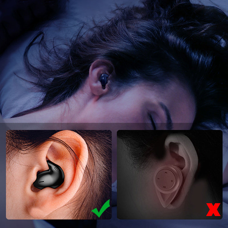 IPX5 wasserdichte Bluetooth Schlafkopfhörer für Musikgenuss und klare Anrufe, auch beim Sport.