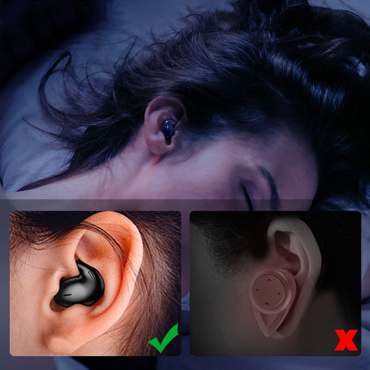 IPX5 wasserdichte Bluetooth Schlafkopfhörer für Musikgenuss und klare Anrufe, auch beim Sport.