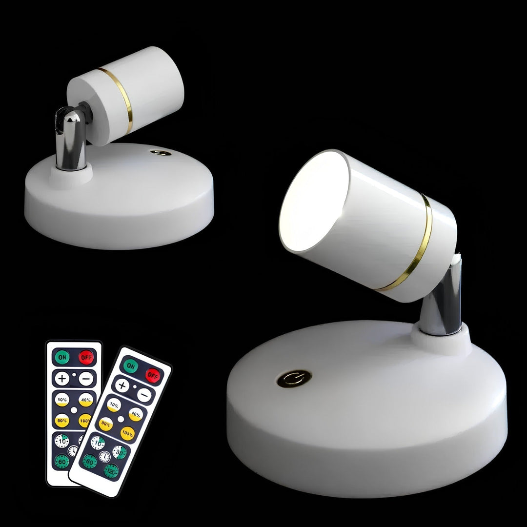 LumaSpot LED-Innenleuchte, kabellos, dimmbar, USB aufladbar, mit Fernbedienung, perfekt für Dekoration.