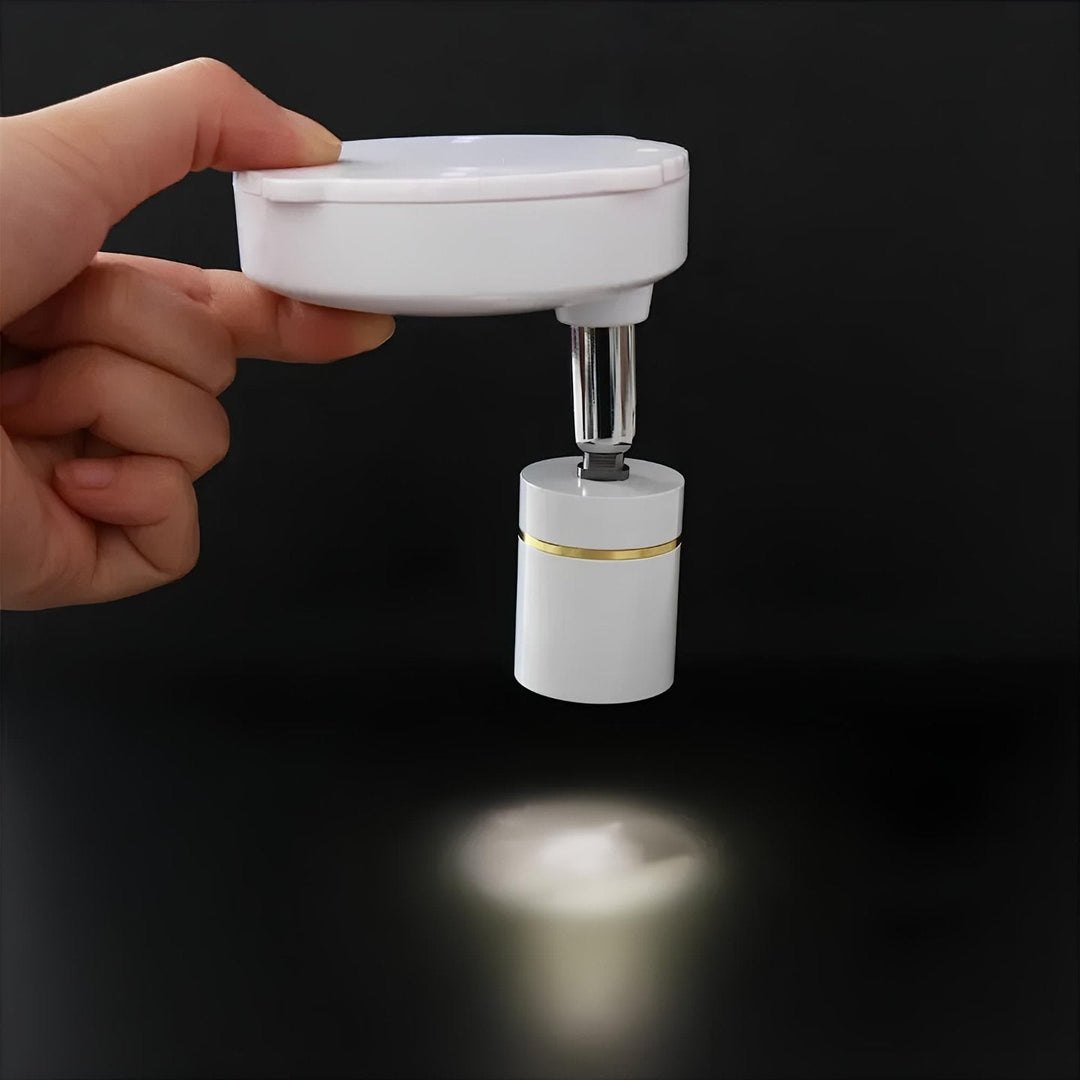 Vielseitiger, drahtloser LumaSpot LED-Spotlight, Akzentlicht & Dekoration, batteriebetrieben und dimmbar.