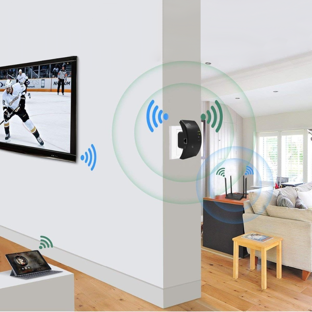 Einfache Installation des NetBlaze WiFi-Verstärkers. Schnelles WLAN in jedem Raum, ideal für Home-Office.