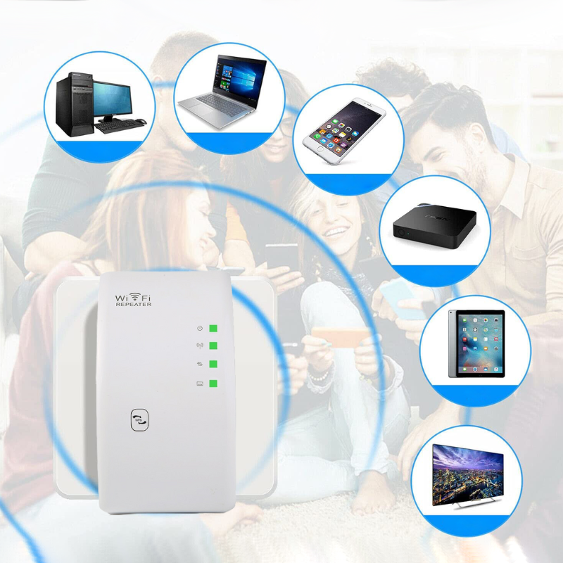Der NetBlaze WiFi-Verstärker sorgt für schnelles, zuverlässiges Wireless-Internet. Nie wieder Pufferung beim Streaming.
