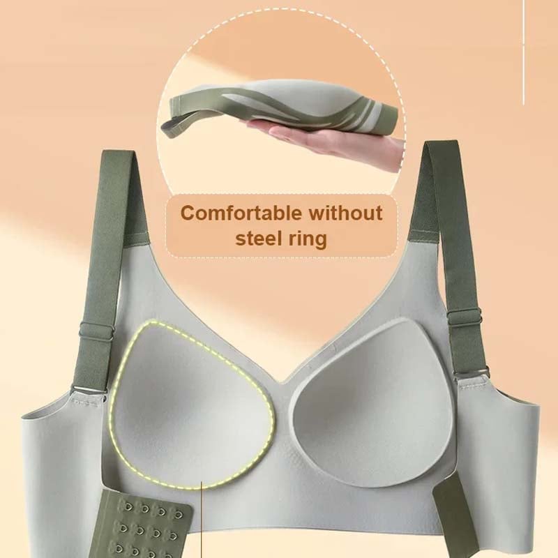 Alltagstauglicher Damen Komfort BH, drahtlos & bügellos. 3er-Pack Push-up Unterwäsche für Hebung.