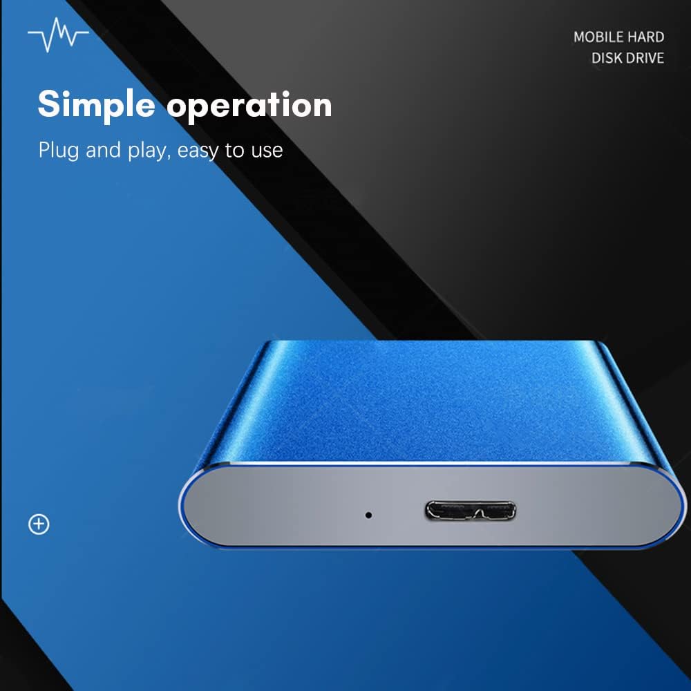 Kompakte 1TB USB 3.0 Festplatte von Dravero, mit Metallgehäuse für unterwegs und Hochgeschwindigkeits-Datentransfer.