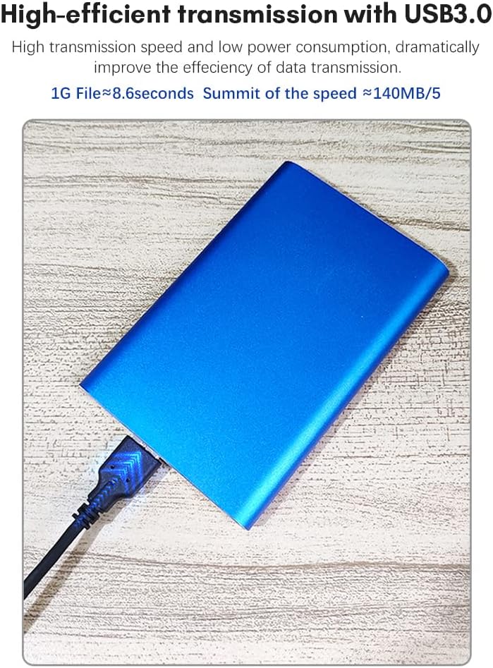 Vielseitige Dravero 1TB USB 3.0 Festplatte, ein praktisches Gadget für schnelle Datensicherung.