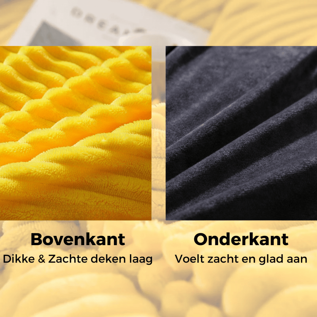 Luxuriöse DreamFleece Kuscheldecke, superweich & warm, perfekt für gemütliche Abende zu Hause.