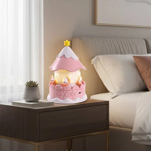 DREAMLIX Musikalischer Sternenprojektor mit magischen Lichtern für Kinderzimmer und Schlafzimmer.