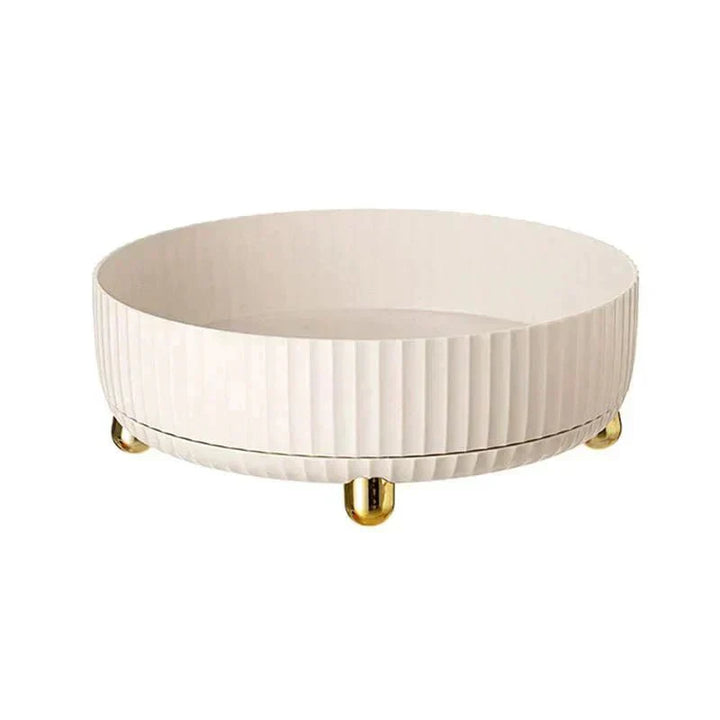 Drehbarer 360° Organizer für Küche & Bad: Platzsparende Aufbewahrung für Kosmetik, Gewürze und mehr.