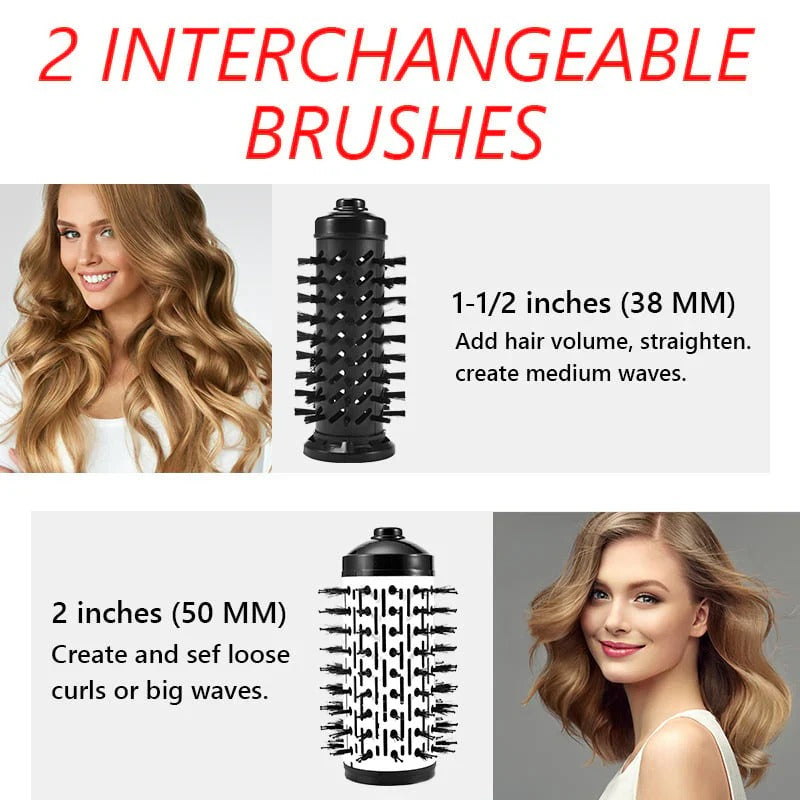 Ergonomischer Haartrockner mit Drehfunktion, ideal für natürliche Locken und Fülle.