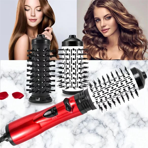 Stylingtool: Haartrockner mit drehbarer Bürste für geschmeidiges Haar und perfekte Wellen.