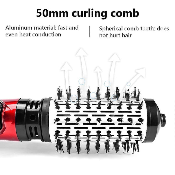 Warmluftbürste für Volumen: Haartrockner mit drehbarer Bürste für einfaches Haarstyling.