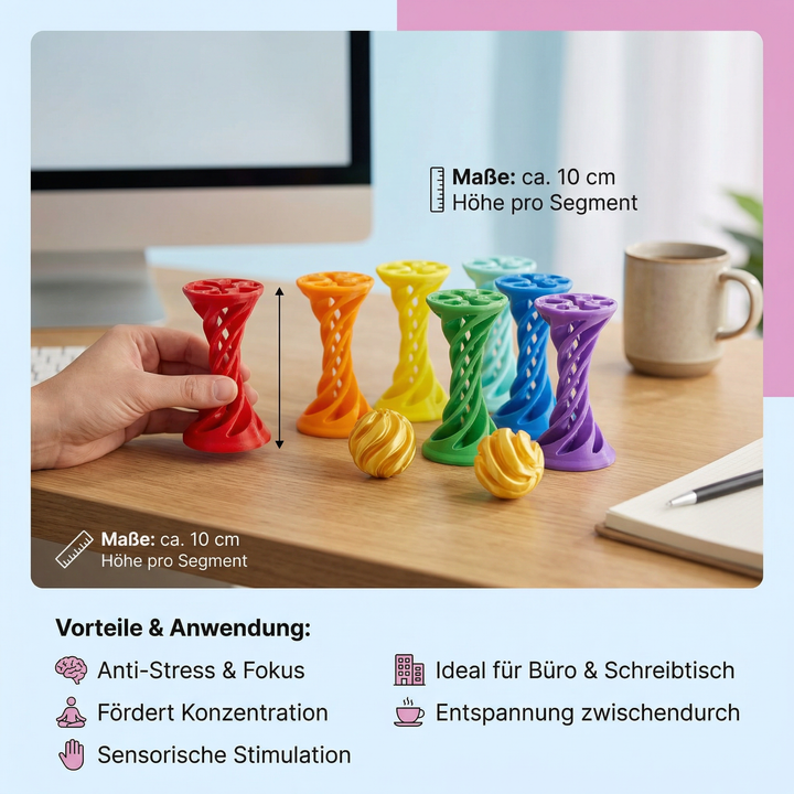 Konzentrationsförderndes drehbares Schreibtischspielzeug, perfekt zum Stressabbau und zur Entspannung.