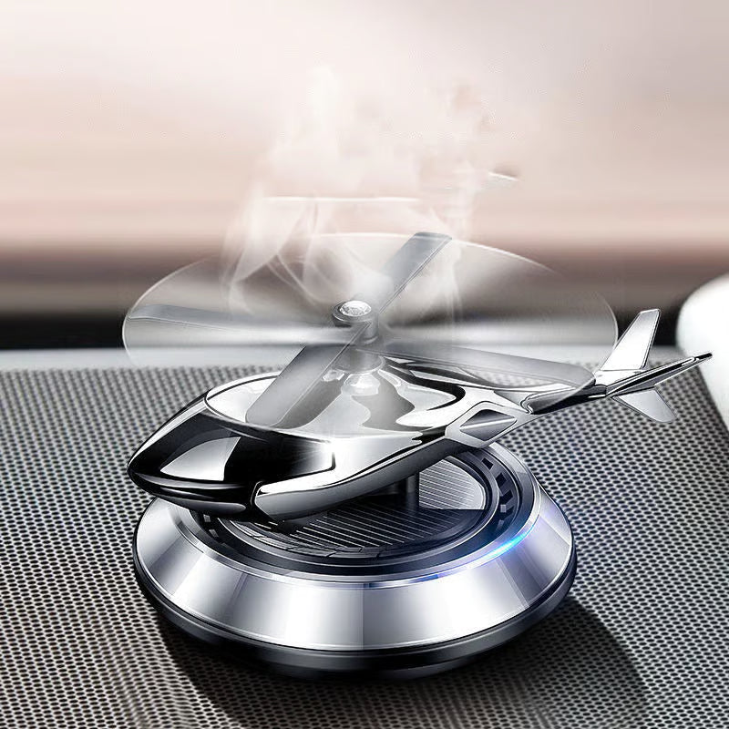 Premium drehender Solar Lufterfrischer, Auto-Zubehör für eine wohltuende Atmosphäre im Fahrzeug.