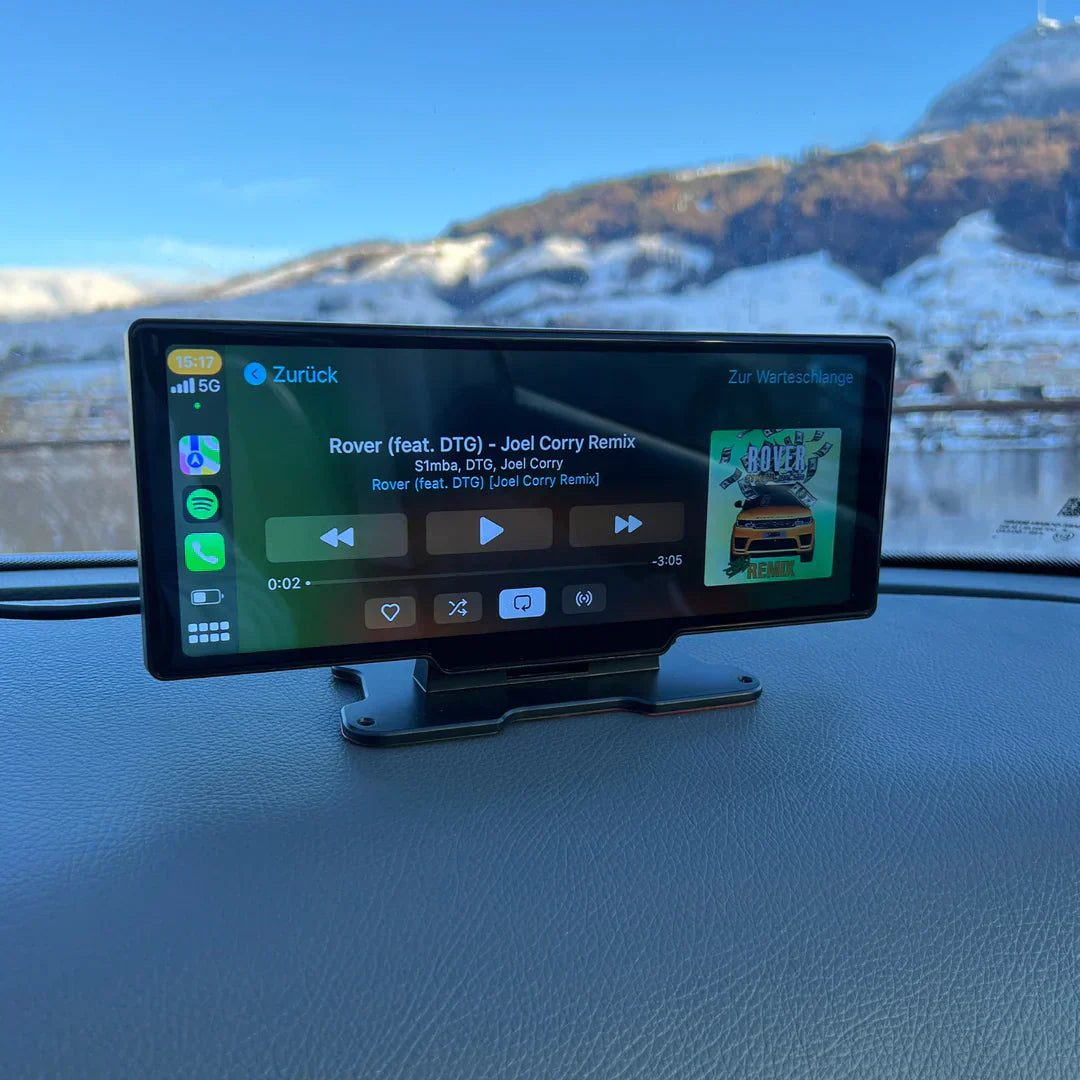 Verwandeln Sie Ihr Auto mit dem DrivePlay Pro 2+ CarPlay/Android Auto Display. Smartes Autozubehör für jedes Fahrzeug.