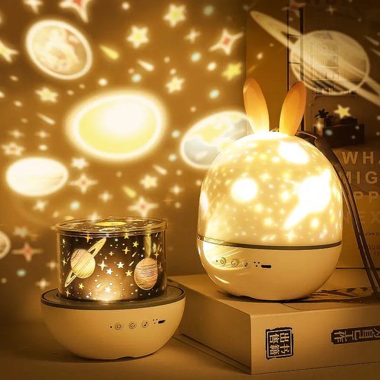 Droomlicht Nachtlampe: Kinder lieben den Sternenhimmel-Projektor für süße Träume und gemütliche Nächte.