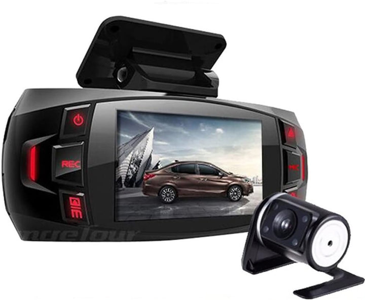 Dual Dashcam mit 2,7" LCD, 170° Weitwinkel Front- und Heckkamera für Auto Sicherheit & Fahrrekorder.