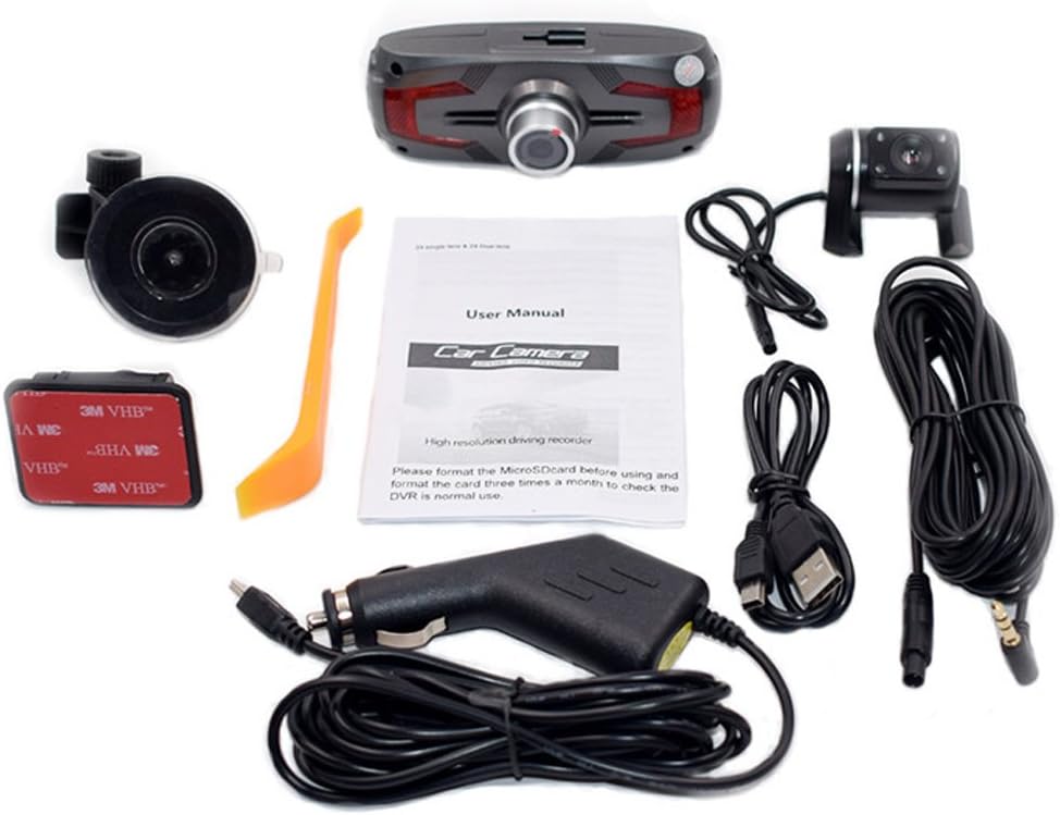 Kompakte Dashcam mit Dual-Kamera System, Loop-Aufnahme & Unfallschutz. Wichtiges Fahrzeugzubehör.