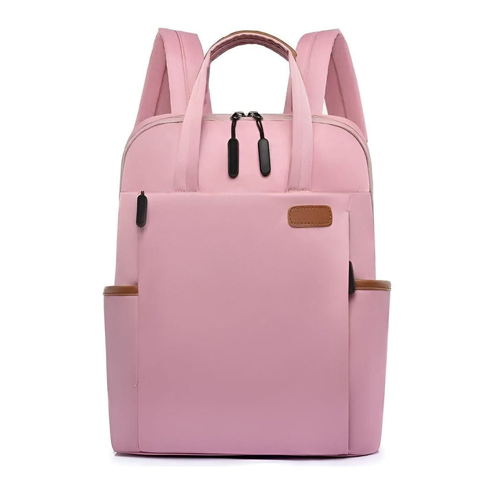 Robuster Damen Rucksack aus Polyester, wasserabweisend & mit Diebstahlschutz, langlebig für alle Abenteuer.