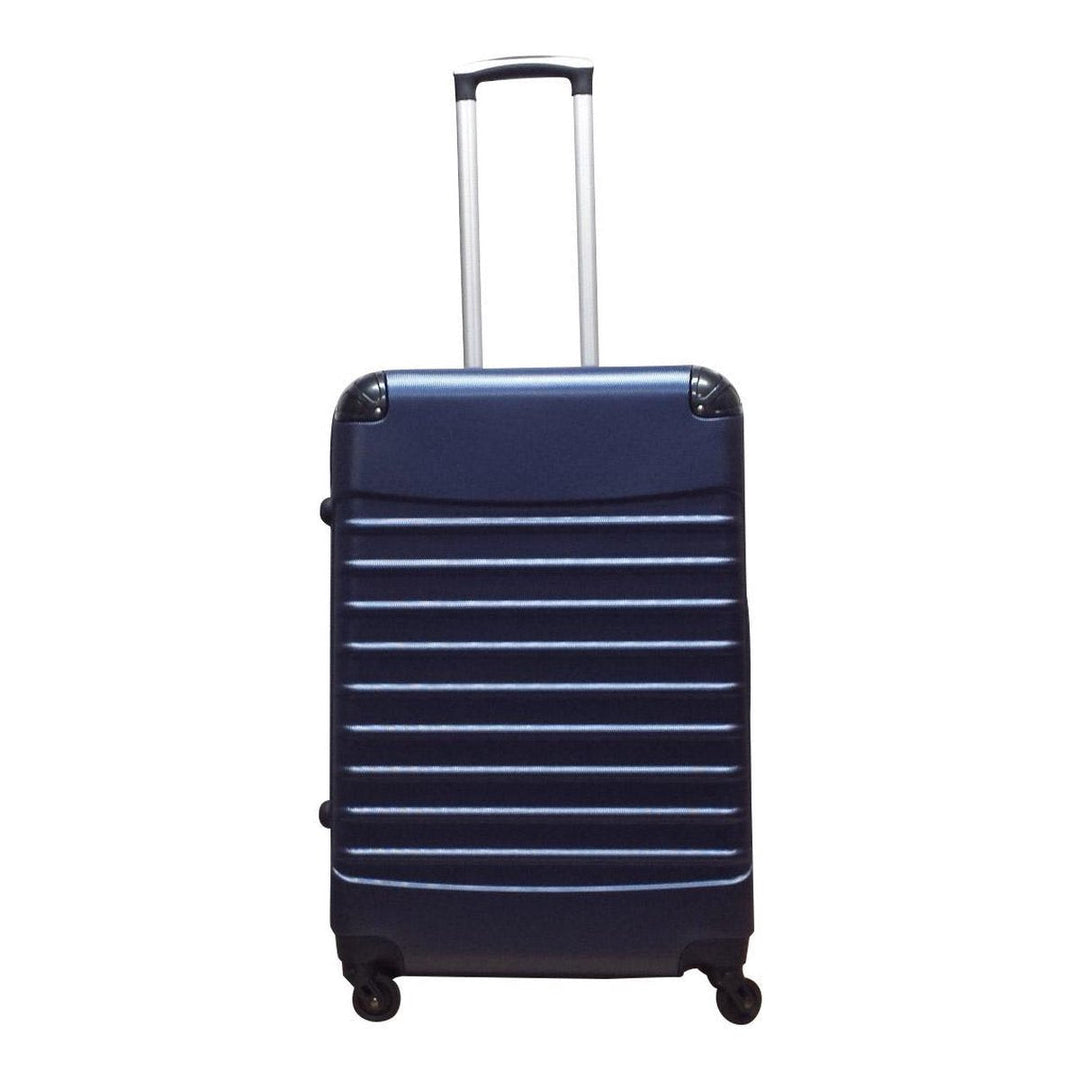 Premium dunkelblaues Reisegepäck-Set (2 Hartschalen-Trolleys) für stilvolle und sorglose Trips.