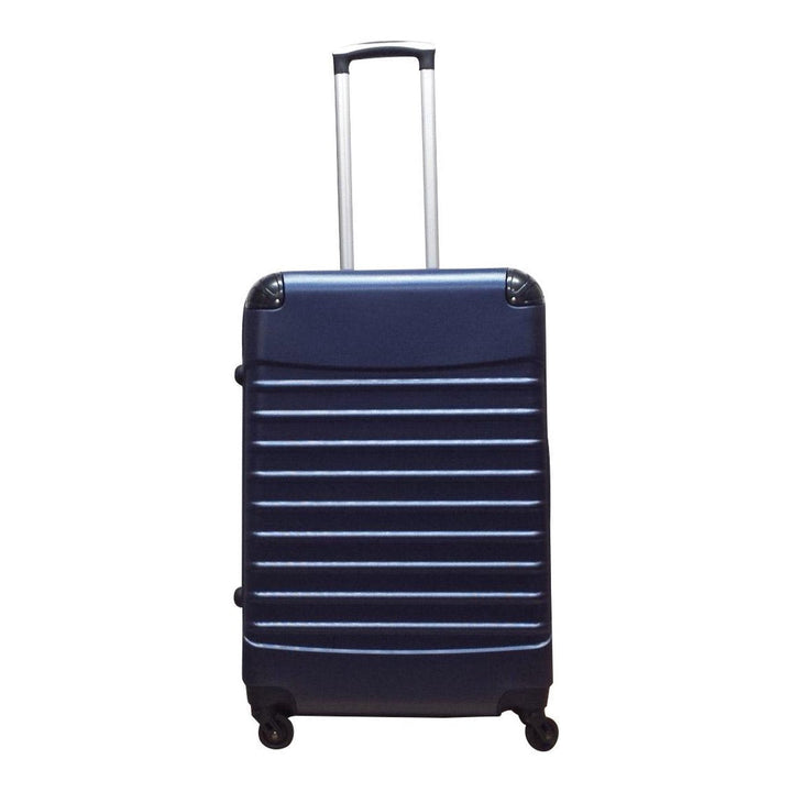 Premium dunkelblaues Reisegepäck-Set (2 Hartschalen-Trolleys) für stilvolle und sorglose Trips.