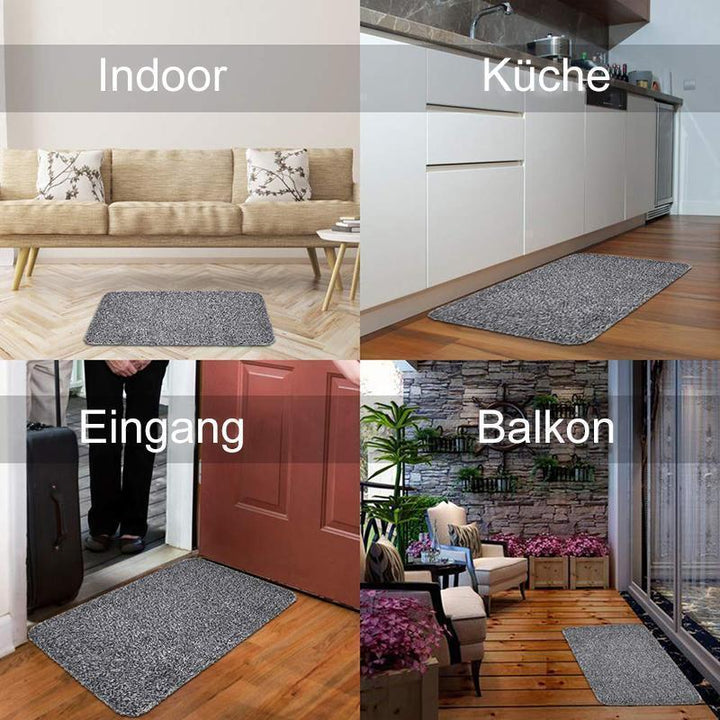 Vielseitige Fußmatte, rutschfest, waschbar und sehr saugfähig, perfekt für stark frequentierte Bereiche.