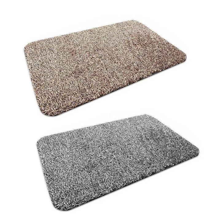 Khakifarbene, langlebige Schmutzfangmatte, ideal als Wohnaccessoire und effektiver Schmutzfänger.
