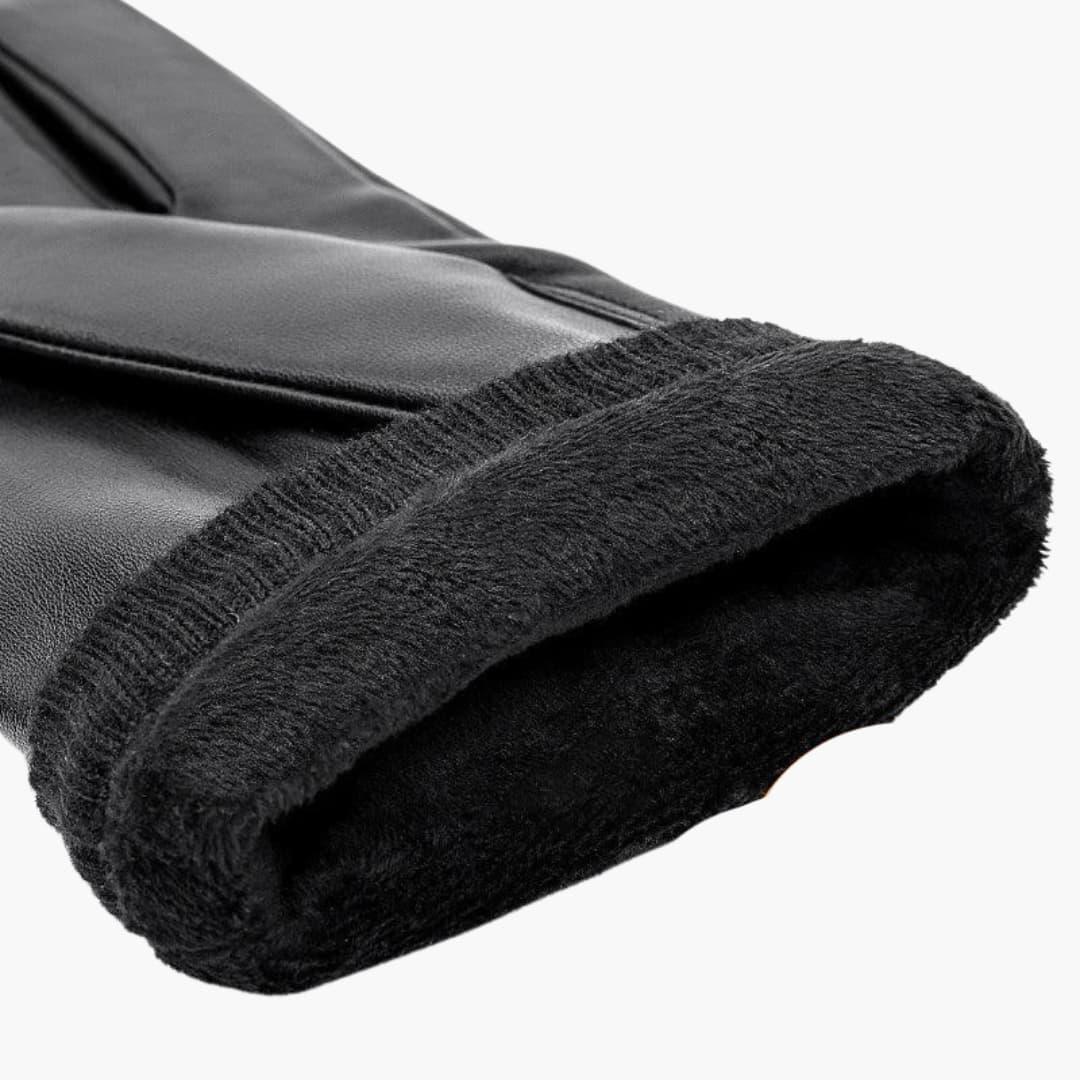 Stilvolle Herren Winterhandschuhe aus echtem Leder, bieten Komfort und Wärme für kühle Tage.