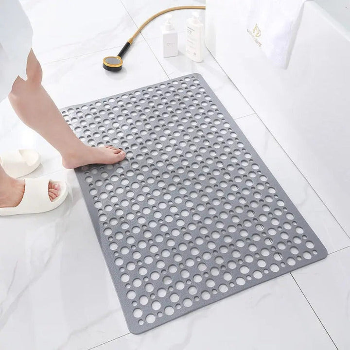 Rutschfeste Duschmatte mit Saugnäpfen, schützt vor Stürzen. Antibakteriell für mehr Badesicherheit im Badezimmer.