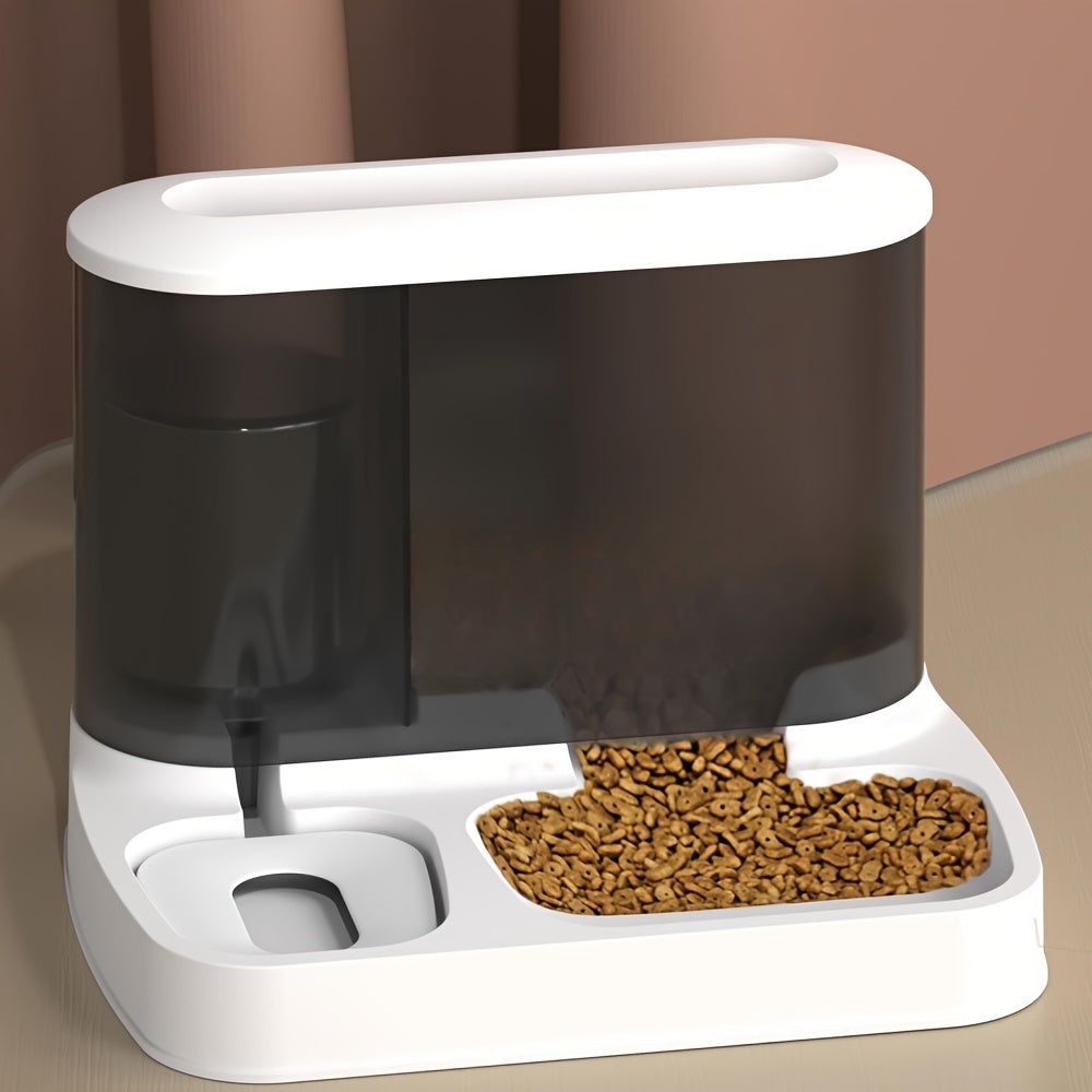 EasyFeed Duo: Automatischer Futter- & Wasserspender für Katzen. Praktische Haustierpflege aus Kunststoff.