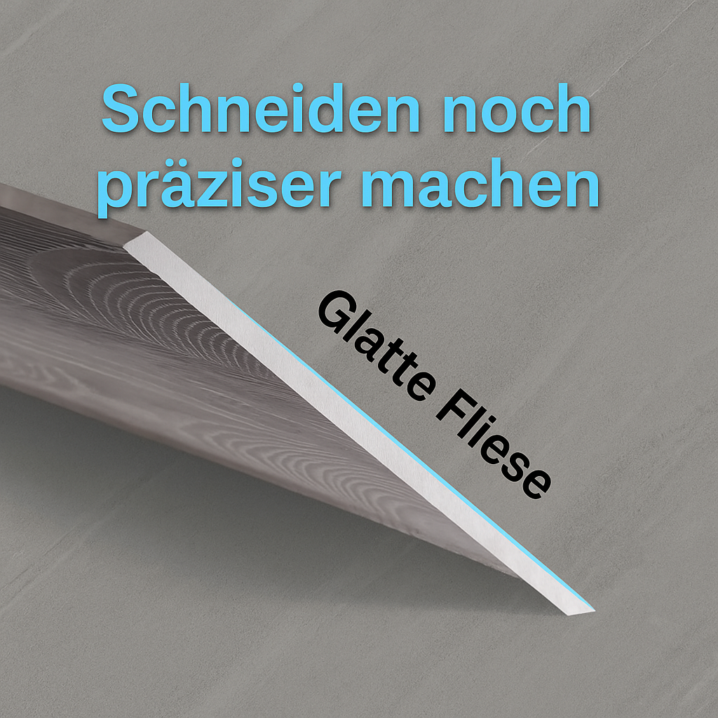 Universal 45°-Schnittführung aus Edelstahl für Winkelschleifer; ideal für Heimwerken und Baustelle.