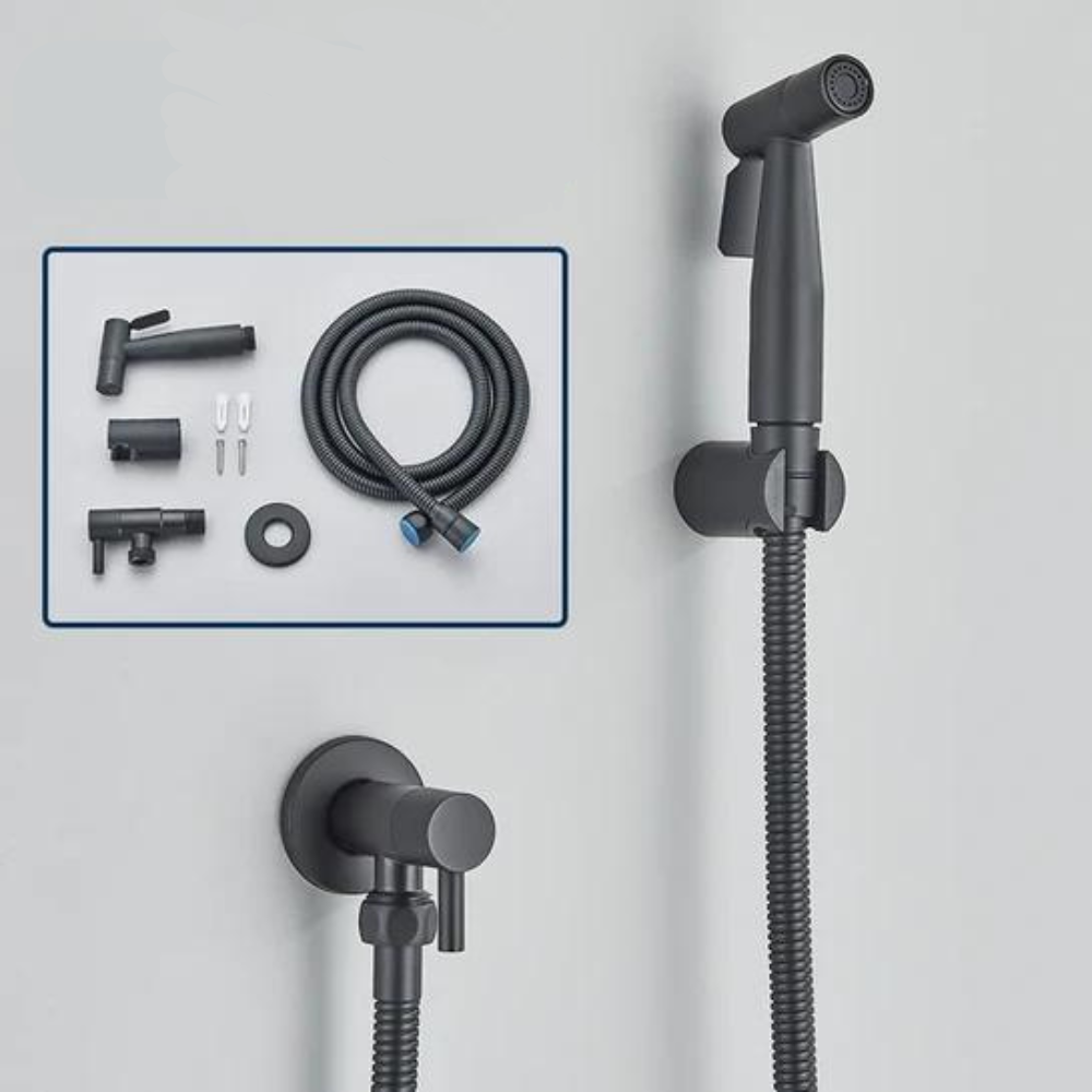 Robuste PureFlow Edelstahl Bidet-Handbrause. Hygienische und frische Reinigungslösung für das Badezimmer.