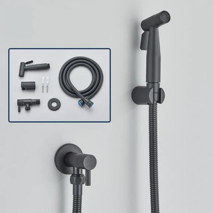 Robuste PureFlow Edelstahl Bidet-Handbrause. Hygienische und frische Reinigungslösung für das Badezimmer.
