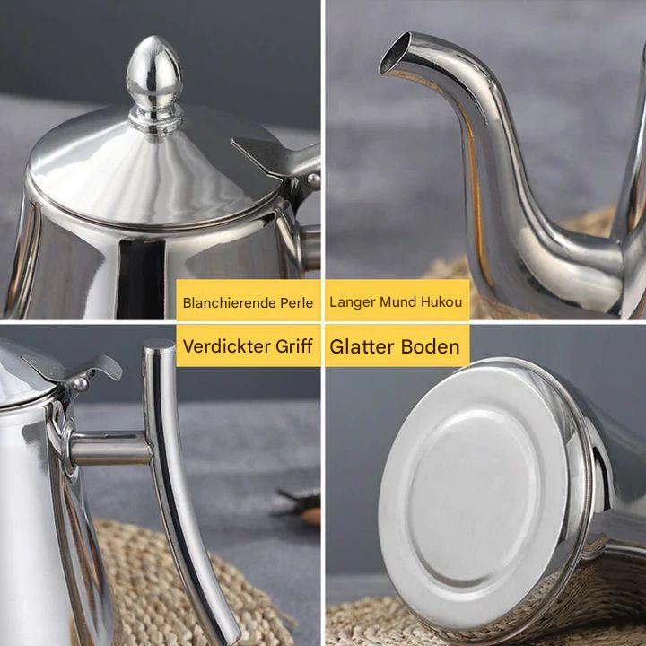 Elegantes Edelstahl-Haushaltsgerät: Induktions-Wasserkocher mit Filter für klares Wasser in jeder Küche.
