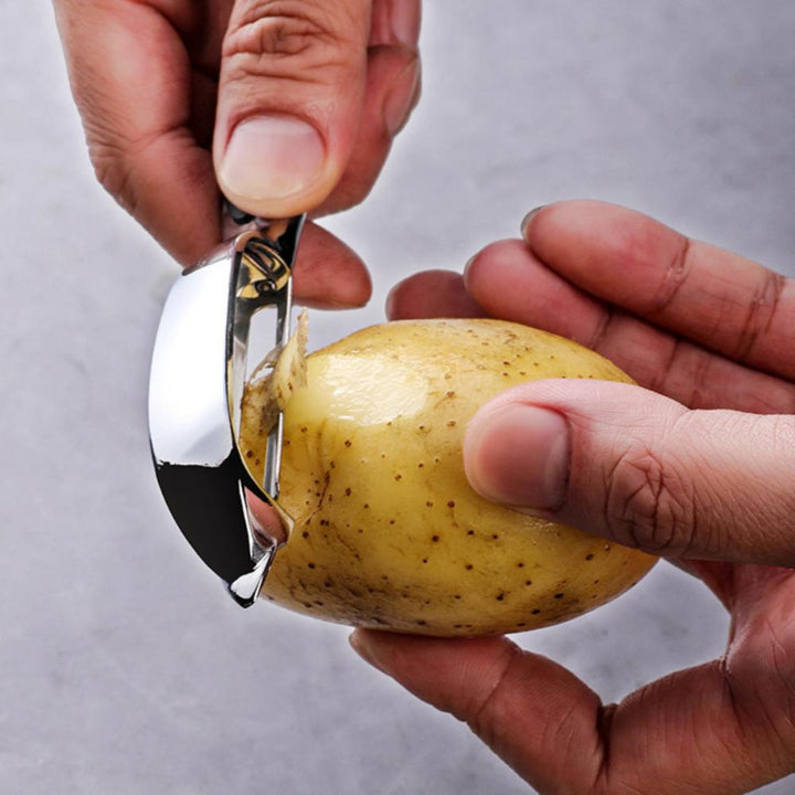 Moderner Edelstahl Küchenschäler, ein praktisches Gadget für jede Küche & Kochbegeisterte.
