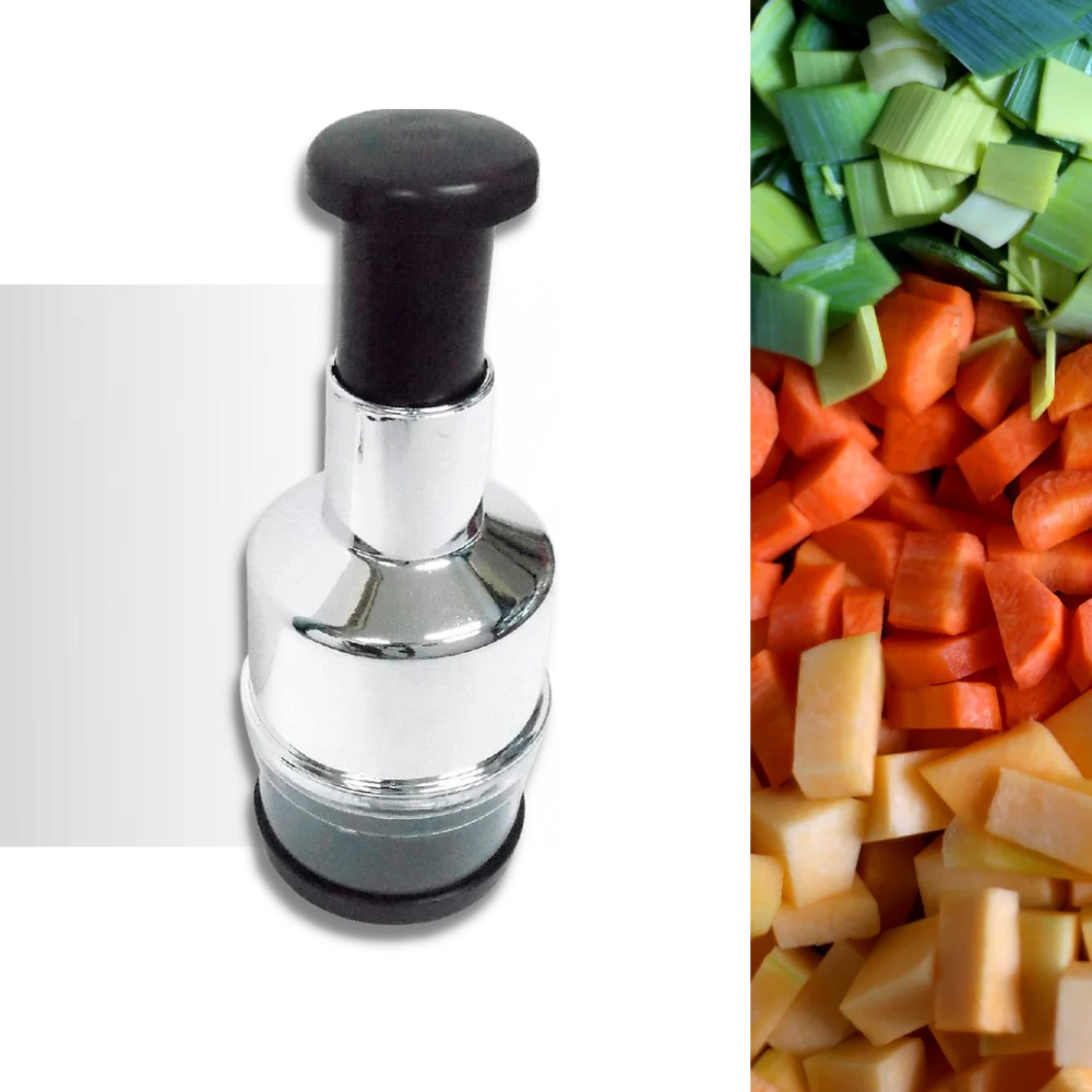 Effizienter Edelstahl Knoblauchhacker, ideal zum einfachen Zerkleinern von Knoblauch und Gemüse. Ihre Kocherleichterung.