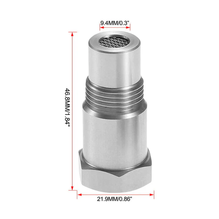 Robuster M18x1.5 O2 Sensor Adapter aus Edelstahl für Tuning-Fahrzeuge, hohe Haltbarkeit & Zuverlässigkeit.