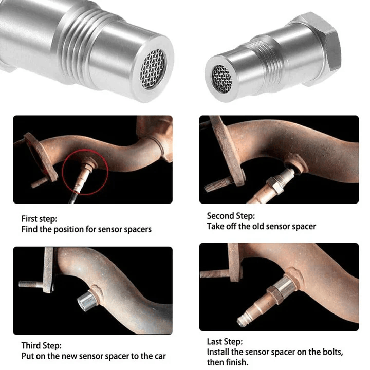 Hochwertiger O2 Sensor Adapter M18x1.5 aus Edelstahl für Offroad & Showcar Abgasanlagen.