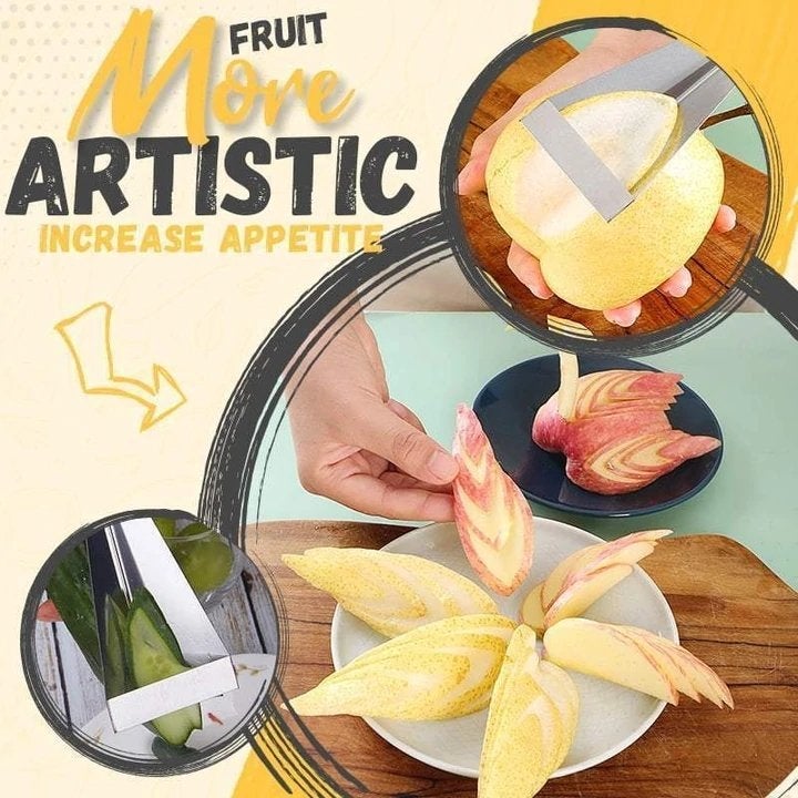 Präzisionsmesser aus Edelstahl zum kunstvollen Schnitzen von Obst und Gemüse für die Küche.