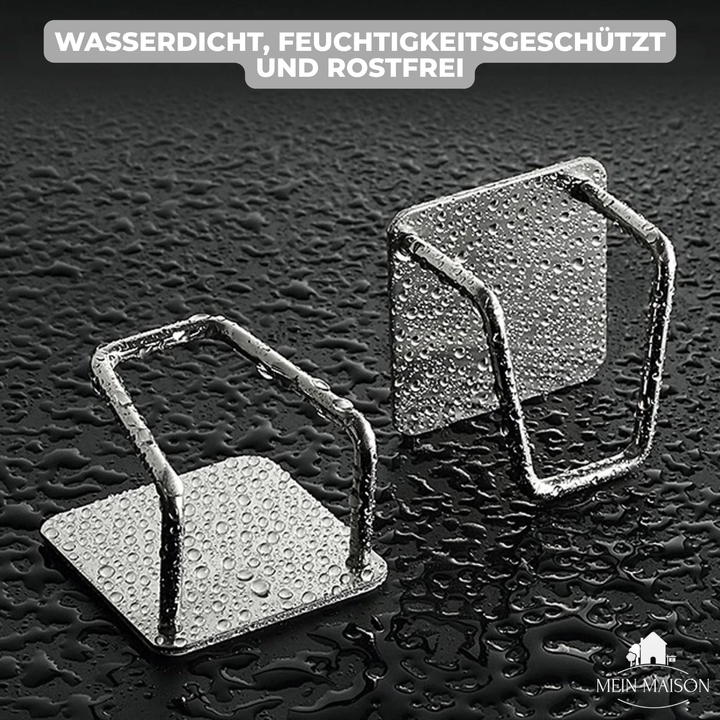 Robuster Schwammhalter aus Edelstahl, hält Spülschwämme trocken und einsatzbereit, ideal für die Küche.