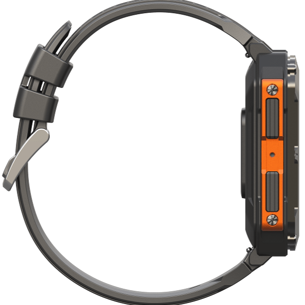 Hochwertige Edelstahl Smartwatch für Herren, geeignet für iOS und Android, zeigt Benachrichtigungen.